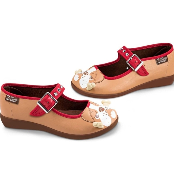 Chocolaticas® Bulldog Women's Mary Jane Flat - Picture 2 of 8